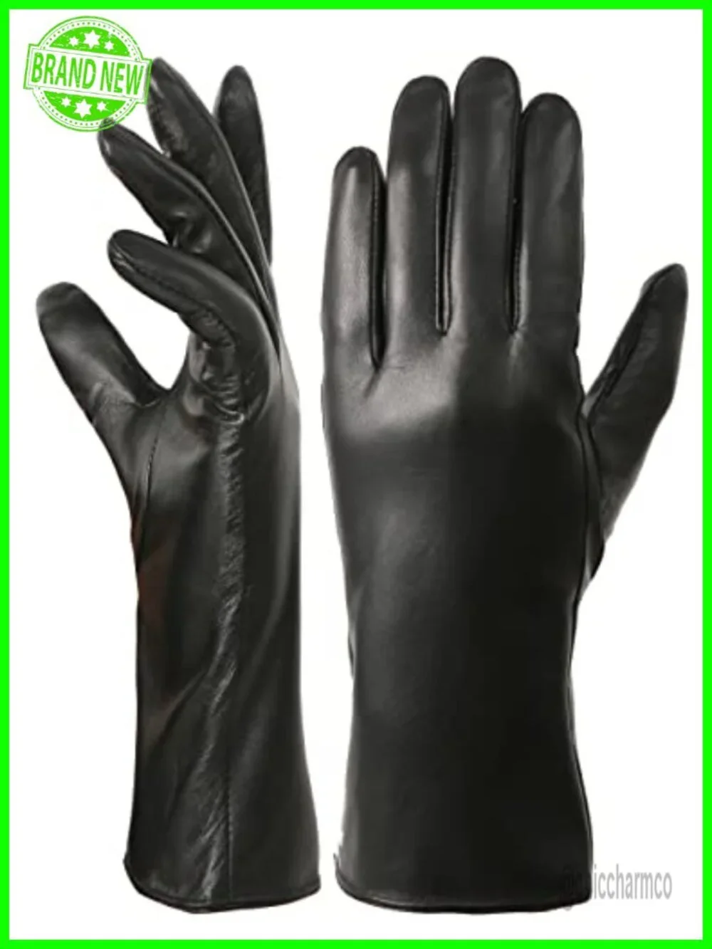 Genuine Leather Touchscreen Gloves Women Warm Lined Evening Party